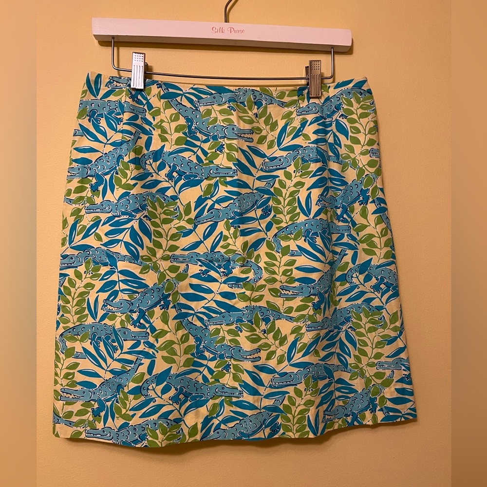 Lilly Pulitzer Alligator Skirt 10